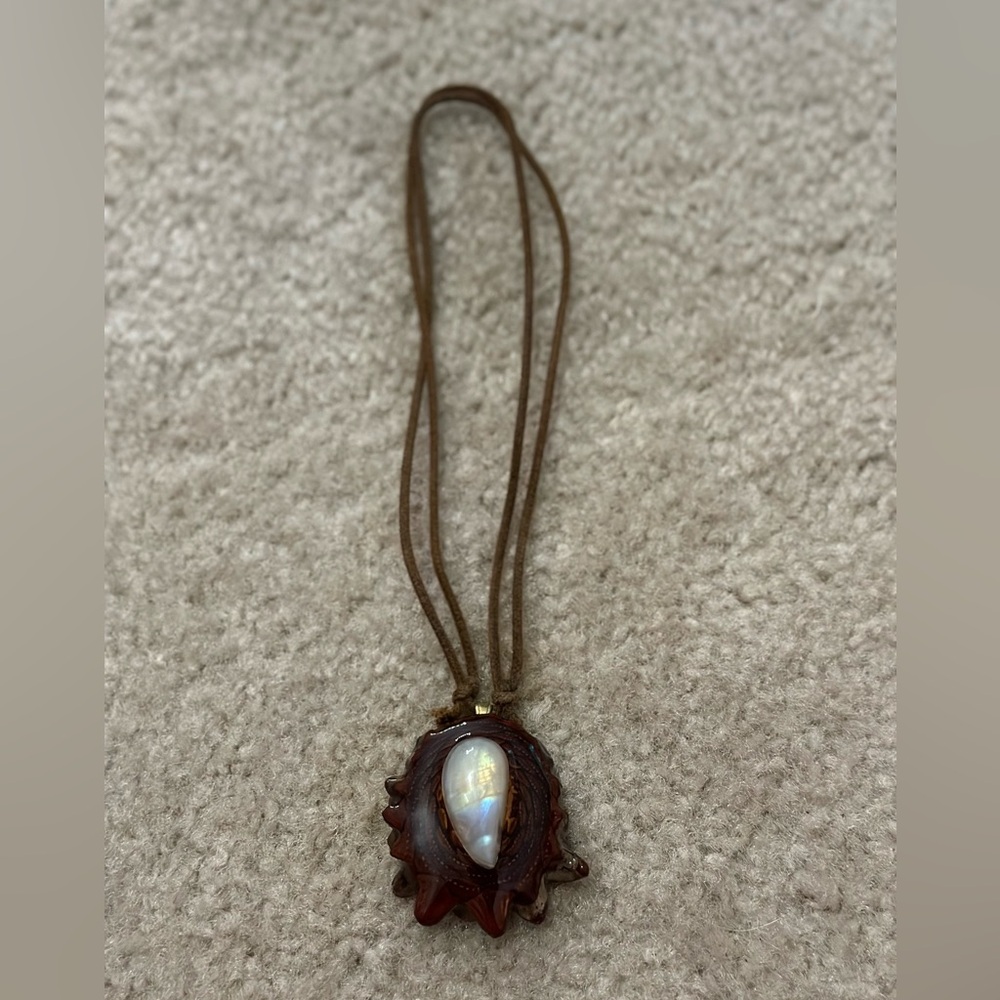 Third Eye Pinecone - Moonstone Necklace